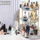thumbnail image 4 of Organizador giratorio, estante giratorio para baño, almacenamiento de cosméticos Capacidad, estante de tocador, encimera de 3 niveles, 4 of 5