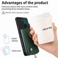 thumbnail image 5 of For Samsung Galaxy S21+ 5G Cross Leather Ring Vertical Zipper Wallet Back Phone Case, 5 of 5