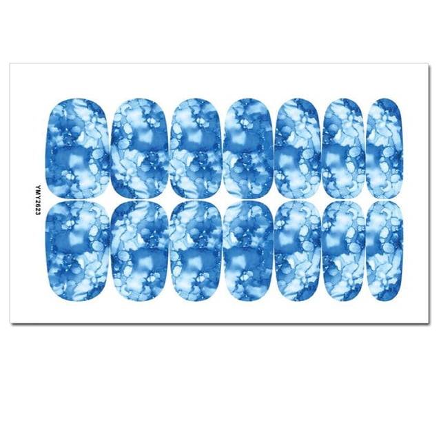 WREESH 12 Color Nails With Nail Full Stickers DIY Nail Packaging Stickers Decoration