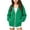 Green, variant on Tbopshirt Girls Hoodies Zip Up Long Sleeve Casual Hooded Jacket with Front Pocket for School Fall Outdoor Wear Jackets Tops Age: 5-15 Years