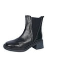 thumbnail image 3 of Womens Boots Square Toe Chunky Heel Ankle Boots Women's Casual Comfortable Boots Winter Outdoor Dressy Booties Shoes, 3 of 8