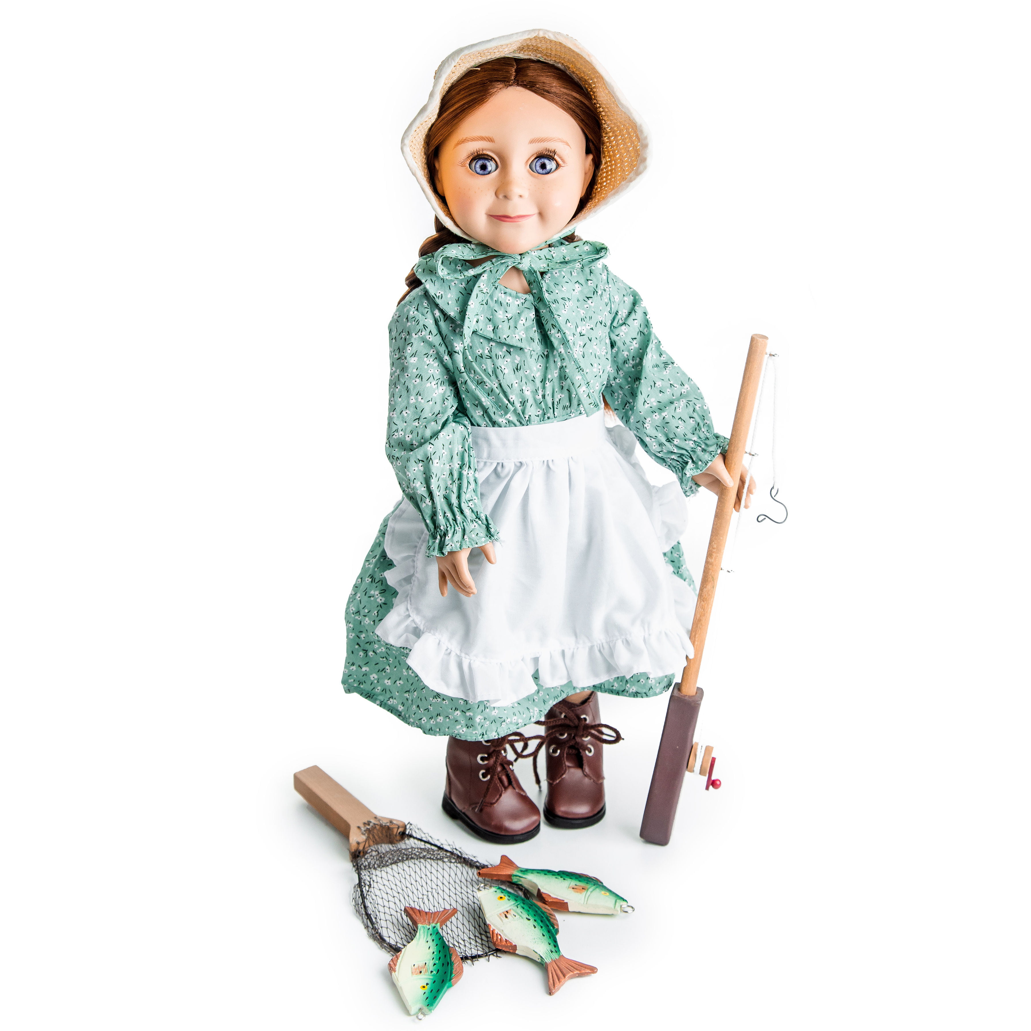  The Queen's Treasures 18 Inch Doll Clothes & Accessories, 4 Pc  Fishing Outfit with Pants, Hat, Vest & Shirt, Compatible for Use with American  Girl Dolls, Doll NOT Included : The