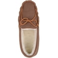 thumbnail image 6 of SNUGRUGS Womens Luxury Wool Suede Moccasin / Slipper with Rubber Sole (10 US, Light Brown), 6 of 7