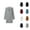 Grey, variant on Women's Raincoats Outdoor Waterproof Windproof Long Sleeve Zipper Hooded Rain Coat with Pockets Rain Jacket Women