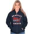 thumbnail image 5 of America Okayest Place on Earth Zip Up Hoodie Men's Women's Brisco Brands S, 5 of 6