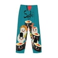thumbnail image 5 of Balery Men'S I Love Sushi Pants,Sleepwear Pants,Pajama Pants,Pj Bottoms Drawstring And Pockets-Medium, 5 of 9