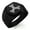 Black, variant on Stainless Steel Celtic Triquetra Interlaced Knot Engraved Hexagon Crest Flat Top Biker Style Polished Ring