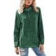 thumbnail image 1 of Sudadera con capucha para mujer Color sólido Sudadera con capucha Manga larga Cuello con cremallera Casual Suelta Otoño Top, Verde, L Inevent AP003716-08, 1 of 7