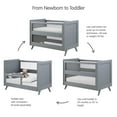 thumbnail image 4 of BreathableBaby Breathable Mesh 3-in-1 Convertible Crib, Gray, Greenguard Gold Certified, 4 of 6