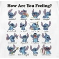 thumbnail image 2 of Women's Lilo & Stitch How Are You Feeling Graphic Tee White X Large, 2 of 4