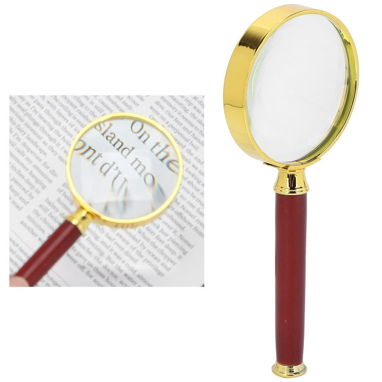 30X Handheld Magnifying Glass, EEEkit 12 LEDs Illuminated Magnifier, High  Power Handheld Lighted Magnifier, Large Double Glass Lens Acrylic Magnifiers  for Seniors Reading, Coins, Stamps, Inspection 