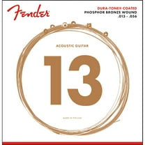 Fender Dura Tone Coated Phosphor Bronze Acoustic Guitar Strings Medium 13-56