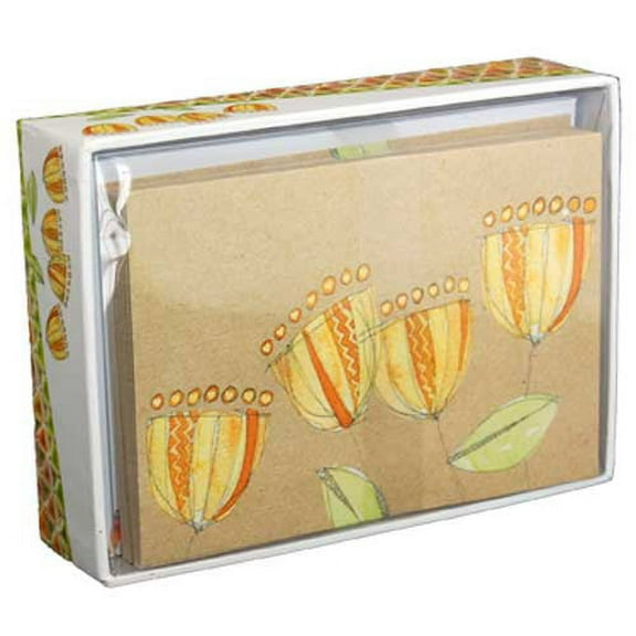 Pictura Golden Bloom Box of 14 Blank Note Cards