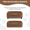 thumbnail image 5 of PRZL 25-Inch Modern Pet Sofa with PU Scratch-Resistant Fabric and Adjustable Legs, Elevated Dog Couch for Small and Medium Dogs, Comfortable Dog Sofa Bed, 5 of 9