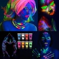 thumbnail image 4 of 8 Tubos 10ml/0.34oz Pintura Neón UV para Rostro y Cuerpo 8, 4 of 8