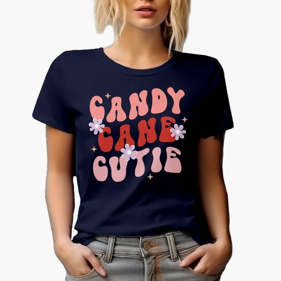 Retro Candy Wishlist Magical Holiday Season Gift Idea, Navy Blue T-Shirt, Small