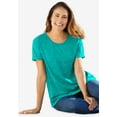thumbnail image 5 of Woman Within Plus Size Marled Cuffed-Sleeve Tee, 5 of 5