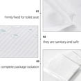 thumbnail image 5 of LEORX Hygienic Toilet Seat Covers Disposable Toilet Seat Cushion White PE 10Pcs, 5 of 6