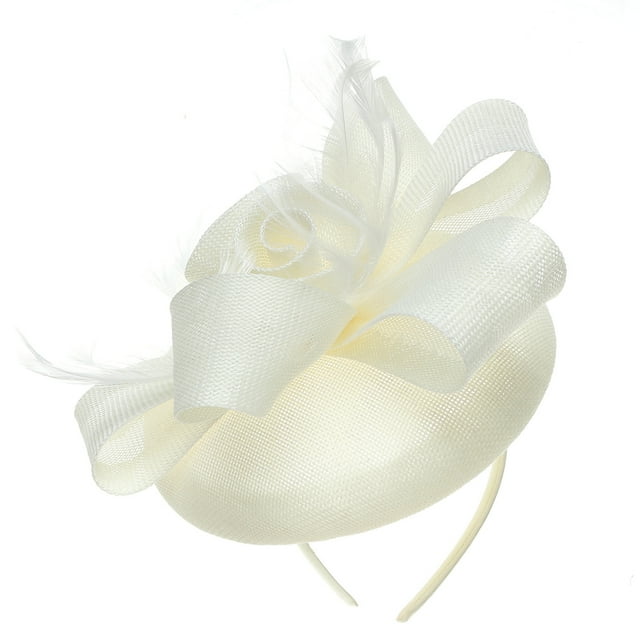 Chapeau Fascinateur pour Femmes Fleur à Double Usage Serre-Tête Derby Chapeau Fascinateur Pince à Cheveux