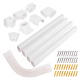 thumbnail image 1 of Costway 4" PVC Decorative Mini Split Line Set Cover with Flexible Duct & Straight Duct, 1 of 9