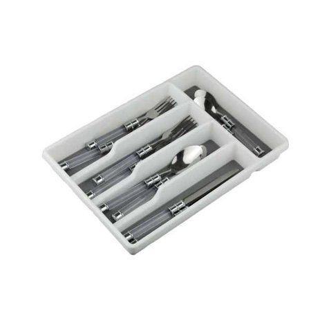 Home Basics Cutlery Tray With Rubber Liner Walmart Com