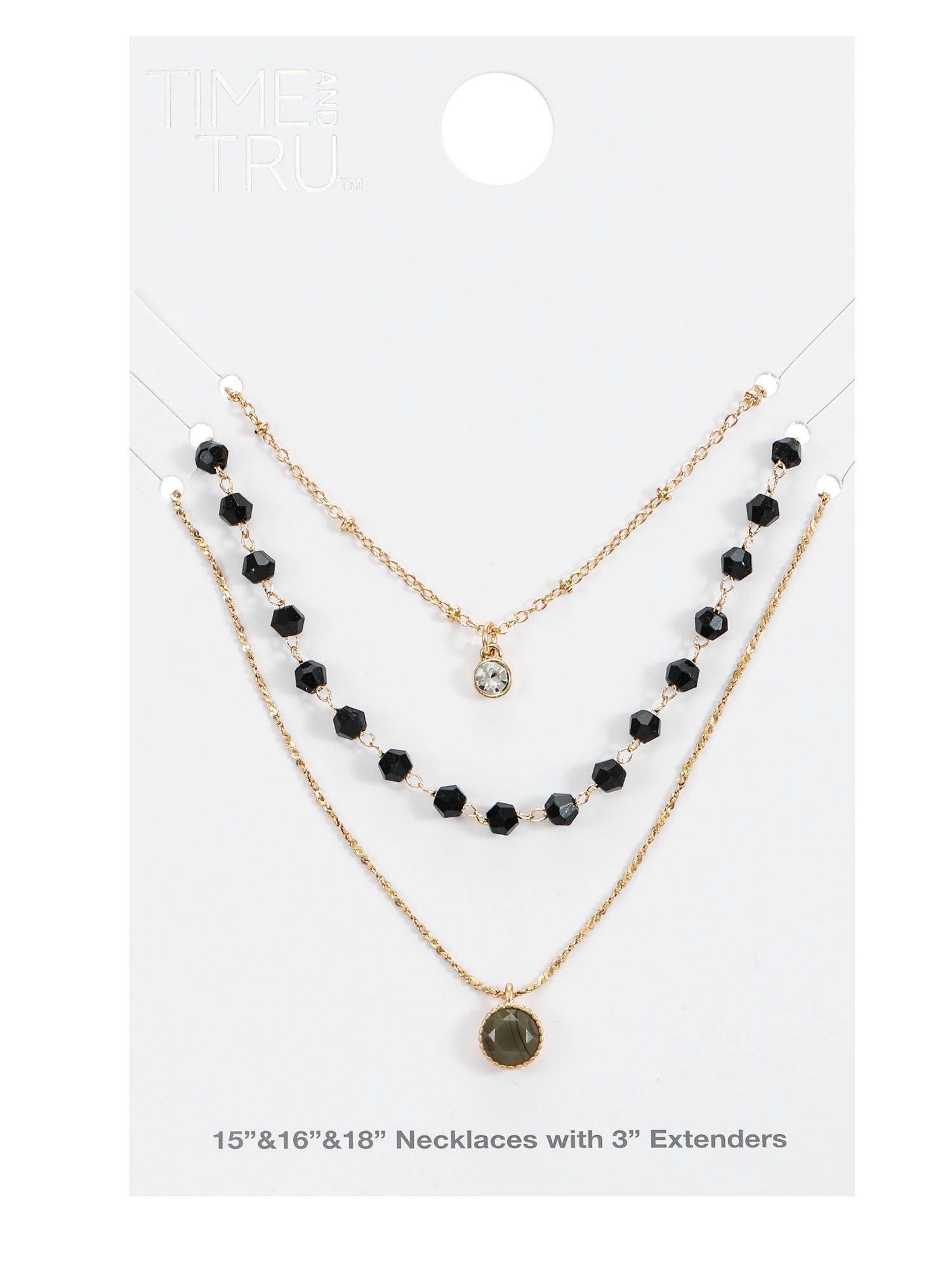 Time and Tru Women's Goldtone Layered Necklace Set photo 4