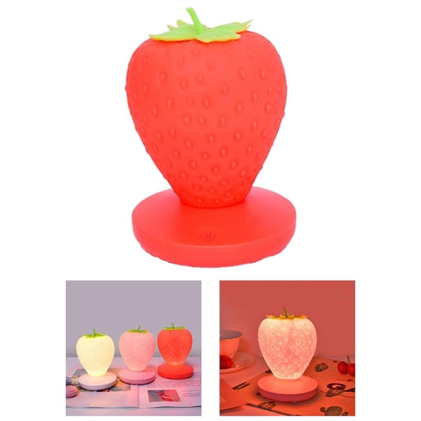 Luz de Noche Táctil LED para Niños, Lámpara de de Noche Recargable USB Portátil de Silicona, Protección Ocular Adecuada para El Dormitorio de L rojo