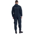 thumbnail image 2 of iixpin Men's Work Overalls One Piece Mechanics Workwear Lightweight Jumpsuits Long Sleeve Coveralls Navy Blue XL, 2 of 7