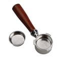 thumbnail image 1 of Moobody 51mm Bottomless Portafilter Coffee Bottomless Compatible with DeLonghi Espresso Machine EC680 and EC685 Rosewood Handle (Filter Basket Included), 1 of 1
