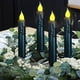 thumbnail image 2 of Velas LED de Cera Negra LINCOUNTRY a Pilas, Vela Cónica de 17 cm con Efecto Parpadeante, 2 of 8