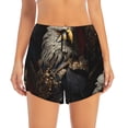 thumbnail image 4 of Lsque Noble Style Bald Eagle Printed Women's Running Shorts with Liner Pockets,Elastic Quick Dry Workout Athletic Gym Yoga Shorts,Womens High Waist Shorts-X-Large, 4 of 9