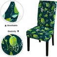 thumbnail image 4 of Lemon Dining Room Chair Slipcovers 4 Pack Fresh Limes Background Colorful Seamless Lemonade Parson Chair Slipcover Removable Washable Chair Protector for Home,Restaurant,Banquet, 4 of 4