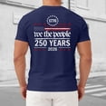 thumbnail image 5 of felwors 250 Years American Flag Shirts for Men: 4th of July T Shirt 1776-2026 USA Patriotic Tee Tops (Navy, S), 5 of 8