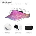 thumbnail image 4 of Easygdp Fun Rainbow Pink Stretchy Visor - Unisex Visor Hat for Men and Women, UPF 50 Sun Protection Visor, Ultra-Light, 4 of 8