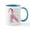 White/Blue Inside, variant on CafePress - Breast Cancer Survivor Mugs - 11 oz Ceramic Mug - Novelty Coffee Tea Cup
