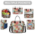 thumbnail image 2 of OBREWU Pioneer Flower Womens Lunch Box for Work,Insulated Large Pioneer Flower Lunch Bag for Women,Loncheras Para Mujer,Leakproof Adult Lunch Bag for Work,Beach,Travel,Picnic,Camping, 2 of 7