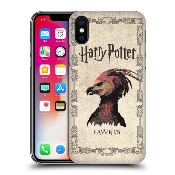 Head Case Designs Officially Licensed Harry Potter Chamber Of Secrets II Fawkes Phoenix Creature Hard Back Case Compatible with Apple iPhone X / iPhone XS