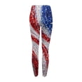 thumbnail image 6 of 250th Anniversary Womens Pajama 1776-2026 USA Flag Print Elastic High Waist Leggings Wide Leg Relaxed Fit Sleepwear Yoga Pants, #01 Wine, XL, 6 of 6