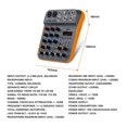 thumbnail image 5 of Mixer 4-Channel DJ Console With Bluetooth USB Sound Card 48V For PC Recording Microphone Live Streaming ,Smart Fader, 5 of 5