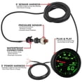 thumbnail image 2 of MaxTow | Black & Green Double Vision Series Nitrous Pressure Gauge for Trucks, 2 of 6