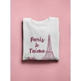 thumbnail image 3 of I Love You Paris Sweatshirt Women -SPIdeals Designs, Female 5X-Large, 3 of 4