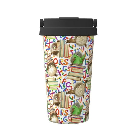 

Junzan Owl Back To School for Stainless Steel Vacuum Insulated Tumbler - Reusable Insulated Cold Brew Iced Coffee Cup Thermos -Gifts for Women Men Him Her
