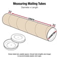 thumbnail image 2 of Partners Brand Mailing Tubes,W/Caps,4x18",PK15 P4018K, 2 of 4