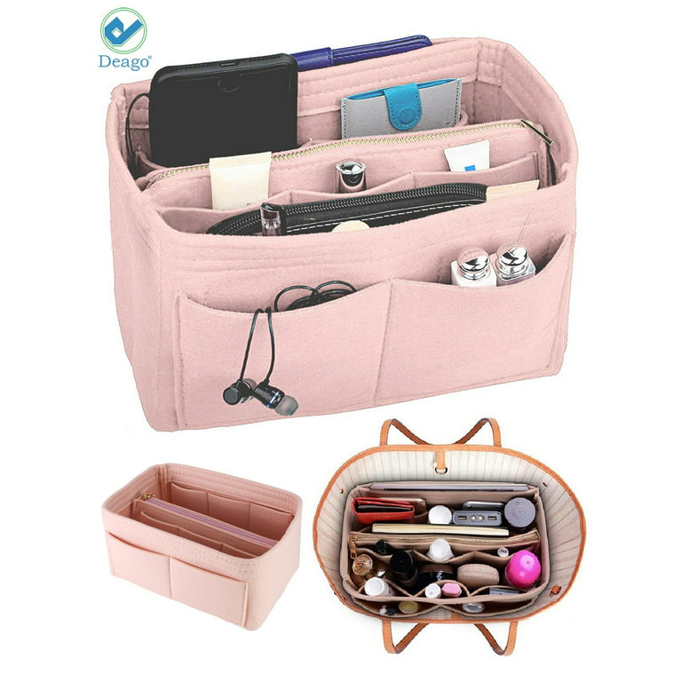 Bag and Purse Organizer with Zipper Top Style for Neverfull MM and GM (More  colors available)