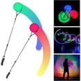 thumbnail image 1 of Paquete De 2 Bolas Poi Led Mejoradas, Bolas De Malabares Poi Con Colores Del Arco Iris Y Efecto Estroboscópico, Niños Y Adultos, 1 of 3