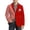 Red, variant on Long Coat for Men Corduroy Print Pocket Button Casual Dress Coat
