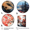 thumbnail image 3 of Designart "Farmhouse Red And Grey euphony I" Landscape & Nature Floater Framed Canvas Print, 3 of 7