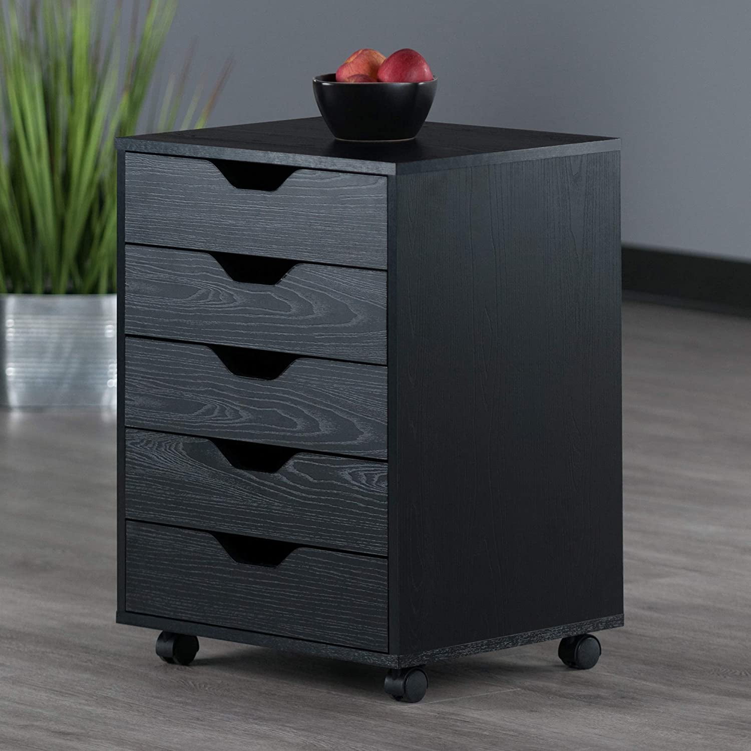 Mobile Filing Cabinet  5 Drawer Office  File  Storage  