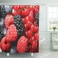 thumbnail image 1 of ABPHQTO Saludable Fresas Bayas Comida Cocinar Apetitoso Fruta Baya Dulce Cortina de ducha 160x180 cm, 1 of 1