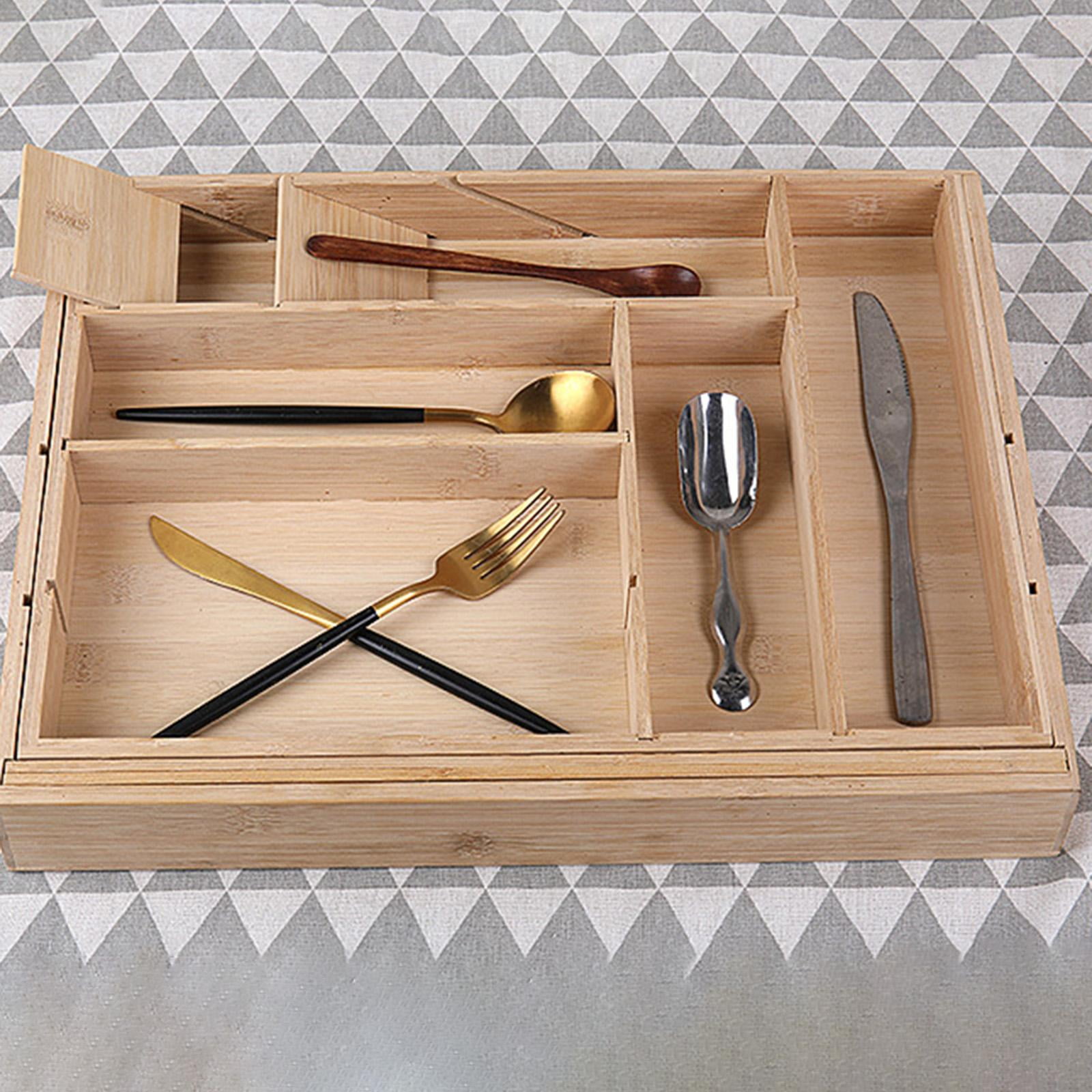 Fiocias Cutlery Drawer Utensil Organizer Save Space Silverware Organizer for Office